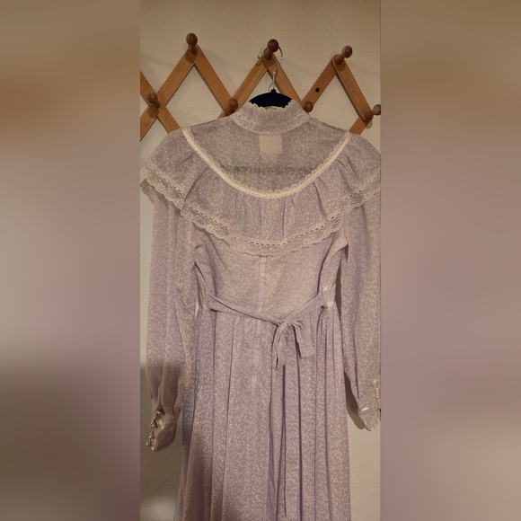 Gunne Sax By Jessica Floral Ruffle Prairie Dress - Picture 5 of 8